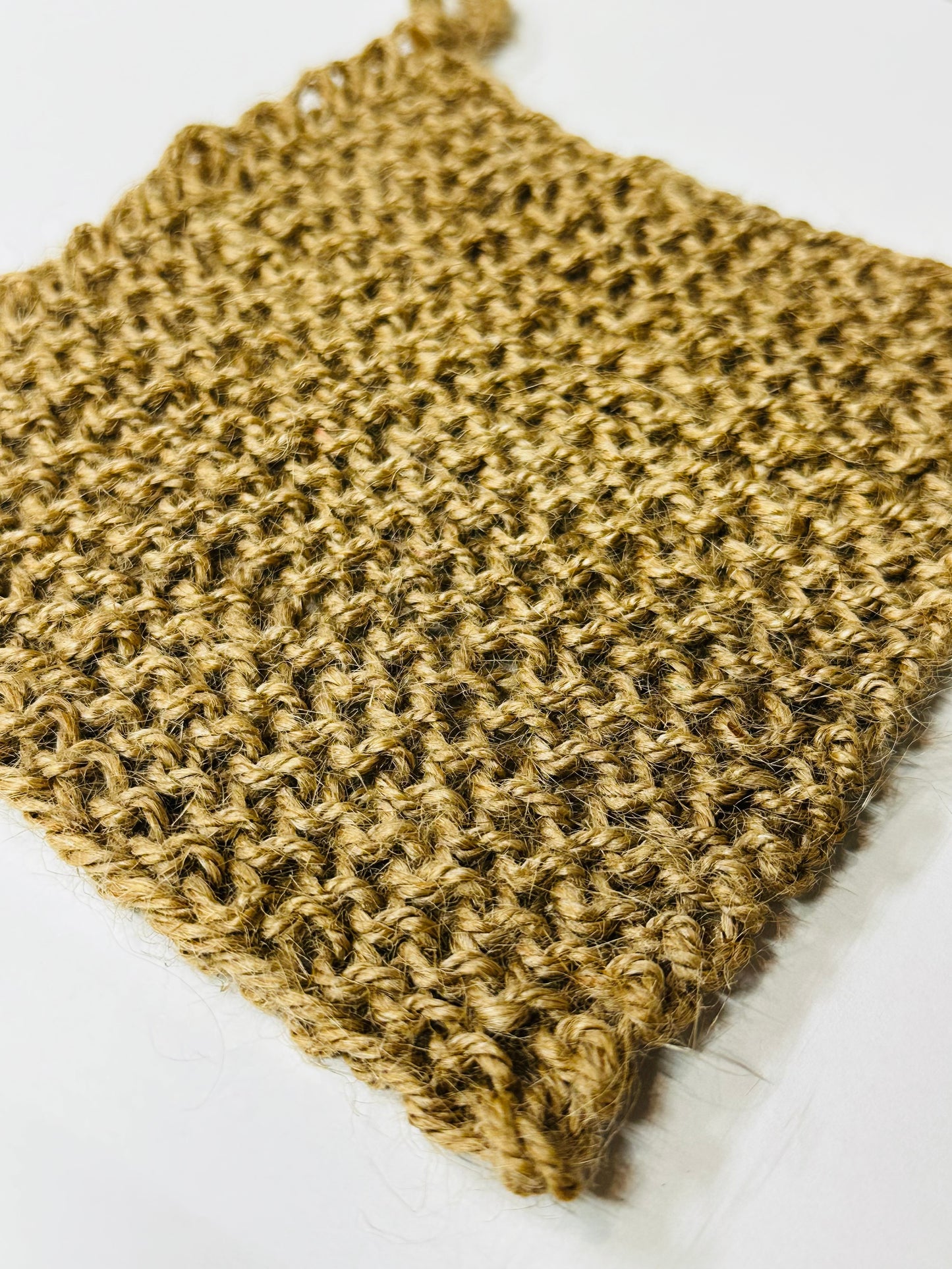 Hand-Knitted Jute Dishcloth | Pure & Plant-Based