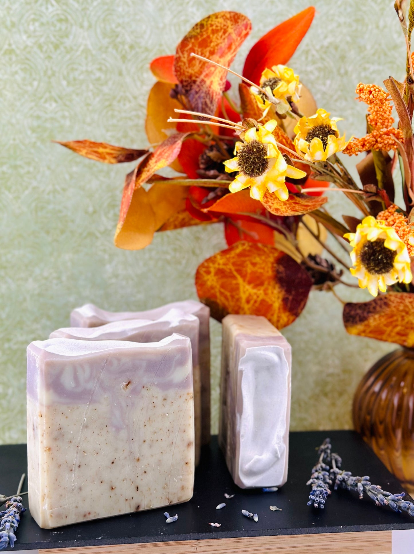Handmade Bar Soap Herbal Lavender and Honey