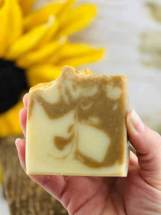 Handmade Bar Soap Patchouli and Wild Honeysuckle Soft Hippie