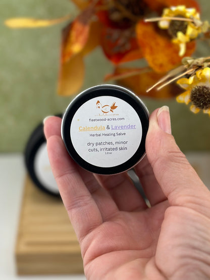 Handmade Herbal Salve Calendula and Lavender