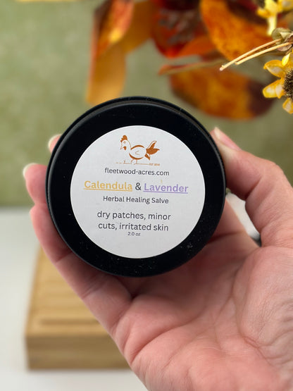 Handmade Herbal Salve Calendula and Lavender