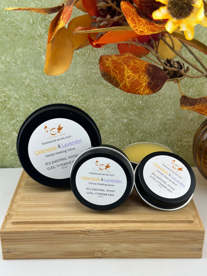 Handmade Herbal Salve Calendula and Lavender