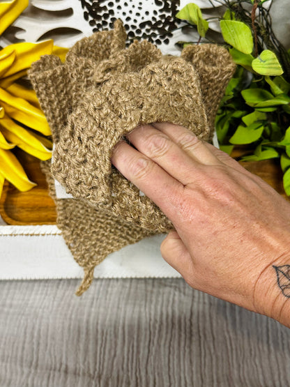 Hand-Knitted Jute Dishcloth | Pure & Plant-Based